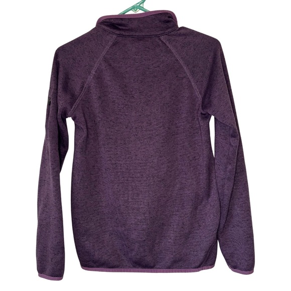 Eddie Bauer Women's Deep Purple 1/4 Zip Fleece Pullover - Picture 2 of 4